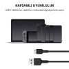 AUKEY CB-CD30-BK NAYLON ÖRGÜLÜ USB-A TYPE-C ŞARJ KABLOSU 0.9MT