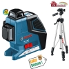 Bosch GLL 3-80 P Lazer Terazi+BS 250 Tripot