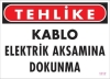 Elektrik Kablosu Uyarı Levhası 25x35 KOD:1117