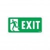 Exit Sol Uyarı Levhası 17,5x25 KOD:950