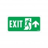 Exit Yukarı Sağ Ok İşaretli Uyarı Levhası 17,5x25 KOD:955