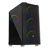 FRISBY FC-9405G 650W 80+ 4X120MM DUAL RING RGB FAN USB 3.0 MİDİ TOWER SİYAH KASA