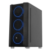 FRISBY FC-9405G 650W 80+ 4X120MM DUAL RING RGB FAN USB 3.0 MİDİ TOWER SİYAH KASA