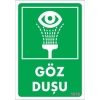 Göz Duşu Uyarı Levhası 17,5x25 KOD:1018