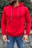 Kapüşonlu Sweatshirt Kırmızı