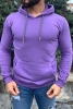 Kapüşonlu Sweatshirt Mor