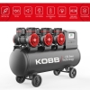 KOBB KBK100S 6.0HP 100Lt 8Bar Üç Motorlu Yağsız Sessiz Taşınabilir Hava Kompresörü