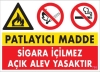 Patlayıcı Madde Uyarı Levhası 25x35 KOD:786