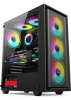 PowerBoost PB-P802AB 650W 80+ USB 3.0 Mesh Siyah 4 x RGB FANLI Mid Tower Gaming Kasa