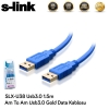 S-LINK SLX-U38 USB 3.0 Uzatma Usb 3.0 (1.5 Metre) USB TO USB GOLD DATA KABLOSU