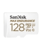 SanDisk MAX ENDURANCE microSDXC 128GB + SD Adapter - for home security cameras & dashcams