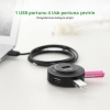 UGREEN USB 2.0 HUB 4 PORTS 1MT SİYAH 20277