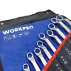 WORKPRO WP202510 6-32mm 12 Parça CR-V Profesyonel İki Ağızlı Yıldız Anahtar Takımı + Bez Taşıma Kılıfı