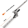 WORX WA0220 WG186E.1 ile Uyumlu 43CM Teleskobik Uzatmalı Açı Ayarlı Çit Budama Başlığı