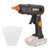 WORX WX045.9 20Volt 11MM Profesyonel Sıcak Mum Silikon Tabancası + 10 Silikon (Akü Dahil Değildir)