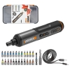 WORX WX240 4Volt/1.5Ah. Li-ion Akıllı Şarjlı Tornavida + 26 adet Bits Uç