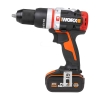 WORX WX354.1 20Volt/4.0/2.0 Ah. Li-ion Çift Akülü Kömürsüz Profesyonel Darbeli Şarjlı Matkap