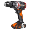 WORX WX354 20Volt/2.0Ah Li-ion Çift Akülü Kömürsüz Profesyonel Darbeli Şarjlı Matkap