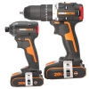 Worx WX925 20Volt/2.0Ah Li-ion Çift Akülü Kömürsüz Profesyonel Darbeli Matkap+WX265 Kömürsüz Darbeli Tornavida Kombo Set